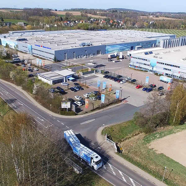 Lichtenauer Mineralquellen Luftaufnahme Firmengelände