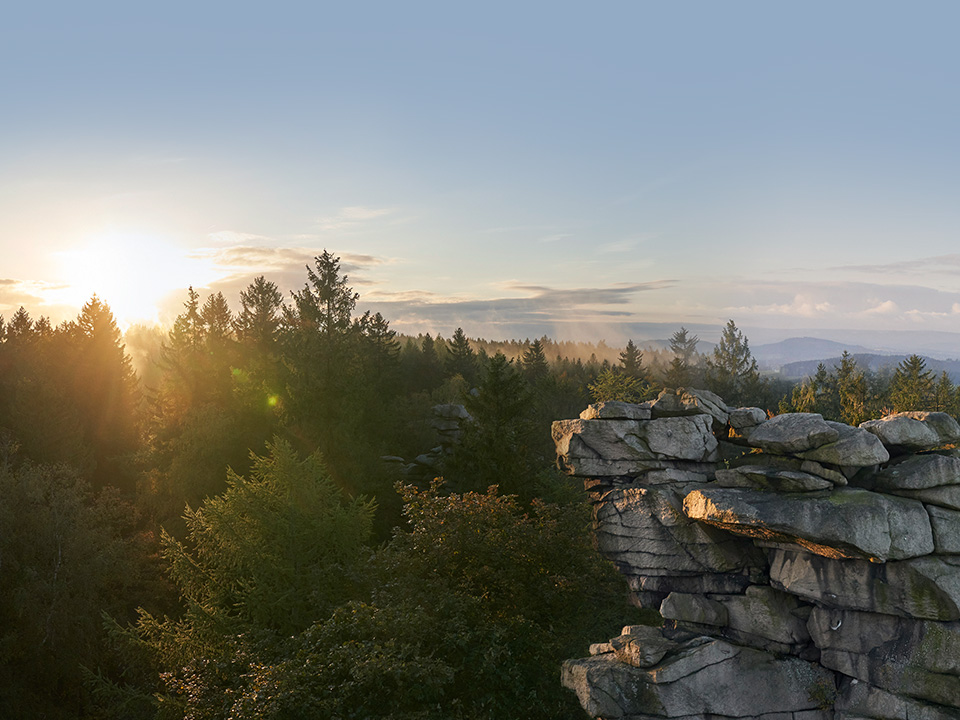 Die Quelle für Lichtenauer Mineralwasser liegt im Erzgebirgischen Becken. 